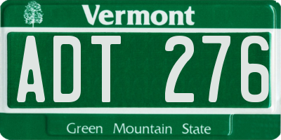VT license plate ADT276