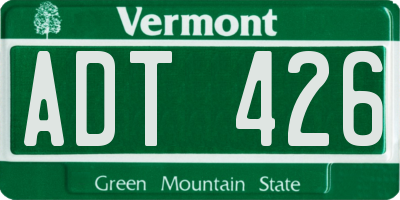 VT license plate ADT426