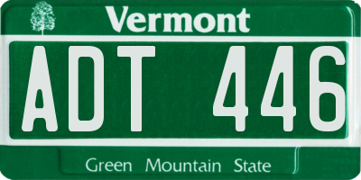 VT license plate ADT446