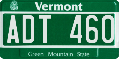 VT license plate ADT460