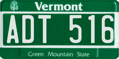 VT license plate ADT516