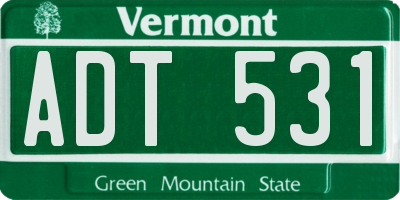 VT license plate ADT531