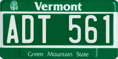 VT license plate ADT561