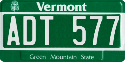 VT license plate ADT577