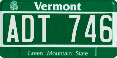 VT license plate ADT746