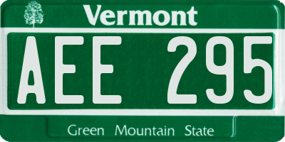 VT license plate AEE295