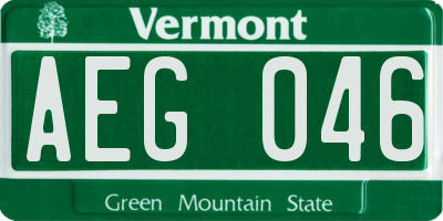 VT license plate AEG046