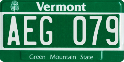 VT license plate AEG079