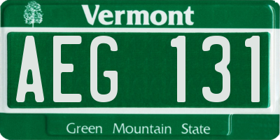 VT license plate AEG131