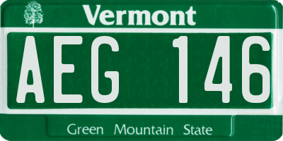 VT license plate AEG146
