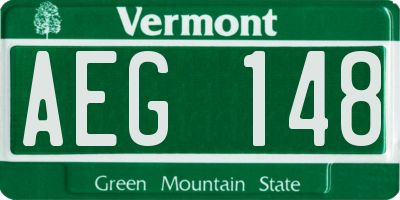 VT license plate AEG148