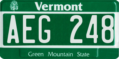 VT license plate AEG248