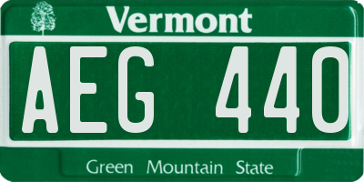 VT license plate AEG440