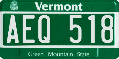 VT license plate AEQ518