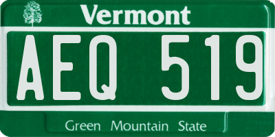 VT license plate AEQ519