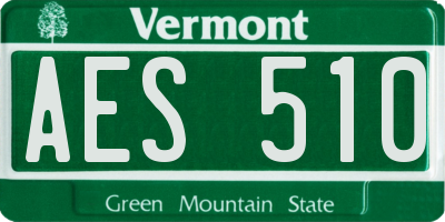VT license plate AES510