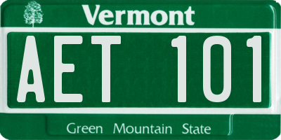 VT license plate AET101