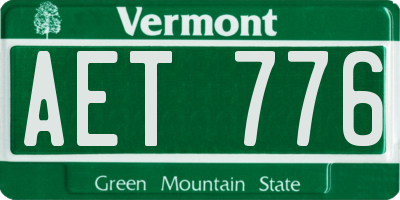 VT license plate AET776