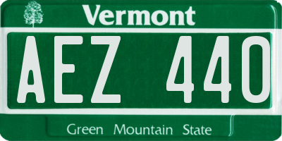 VT license plate AEZ440
