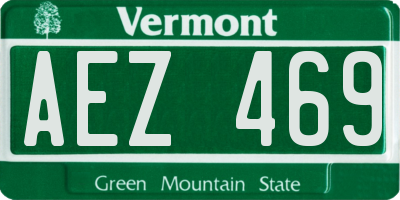 VT license plate AEZ469
