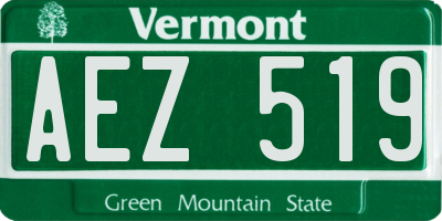 VT license plate AEZ519