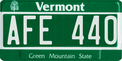 VT license plate AFE440