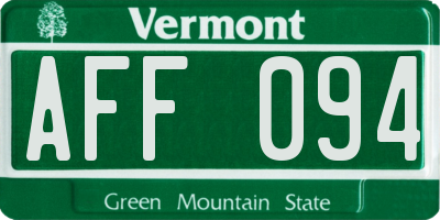 VT license plate AFF094