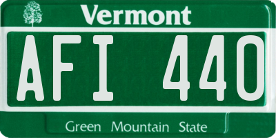 VT license plate AFI440