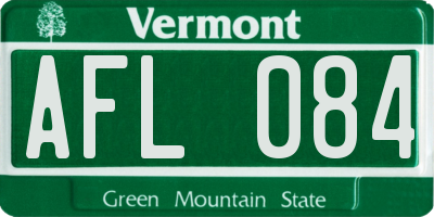 VT license plate AFL084