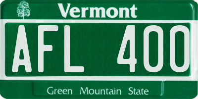 VT license plate AFL400