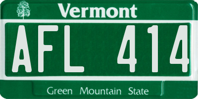 VT license plate AFL414