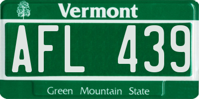 VT license plate AFL439