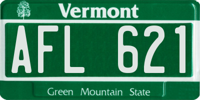 VT license plate AFL621
