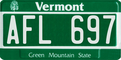 VT license plate AFL697