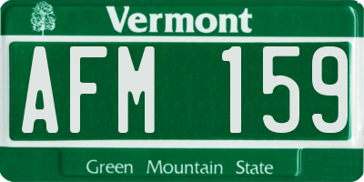 VT license plate AFM159
