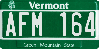VT license plate AFM164