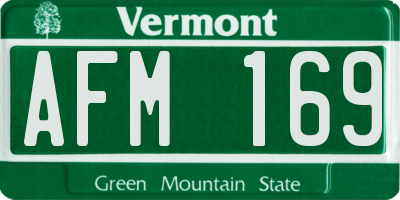 VT license plate AFM169
