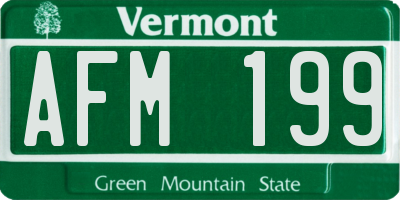 VT license plate AFM199