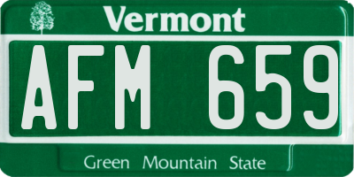 VT license plate AFM659