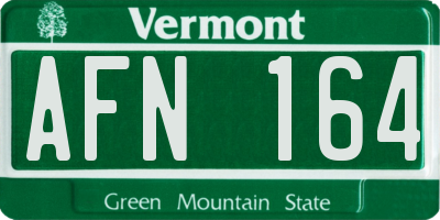 VT license plate AFN164