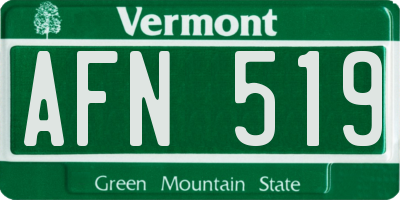 VT license plate AFN519