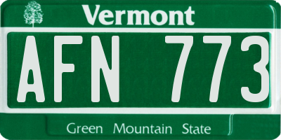 VT license plate AFN773