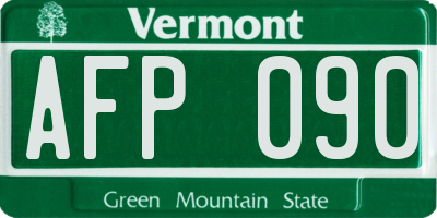 VT license plate AFP090