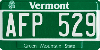 VT license plate AFP529