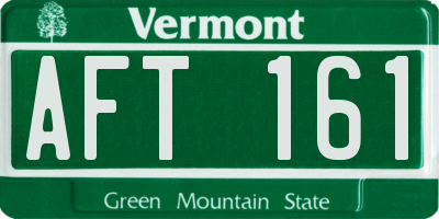 VT license plate AFT161