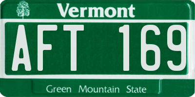 VT license plate AFT169