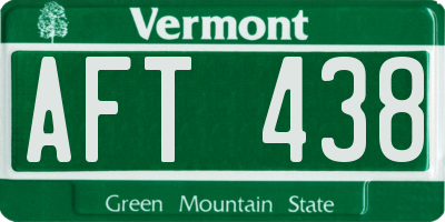 VT license plate AFT438