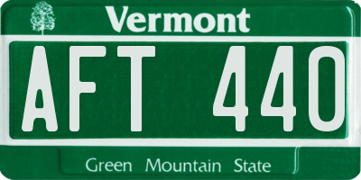 VT license plate AFT440