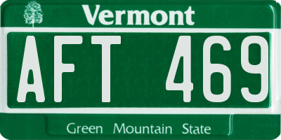 VT license plate AFT469