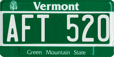 VT license plate AFT520